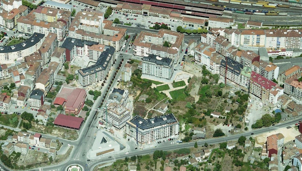 Ubicación do futuro parque da Ponte