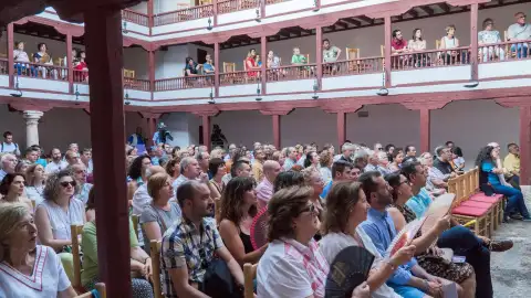 Corral de Comedias de Almagro durante una obra del Festival de Teatro Clásico Corral de Comedias de Almagro durante una obra del Festival de Teatro Clásico