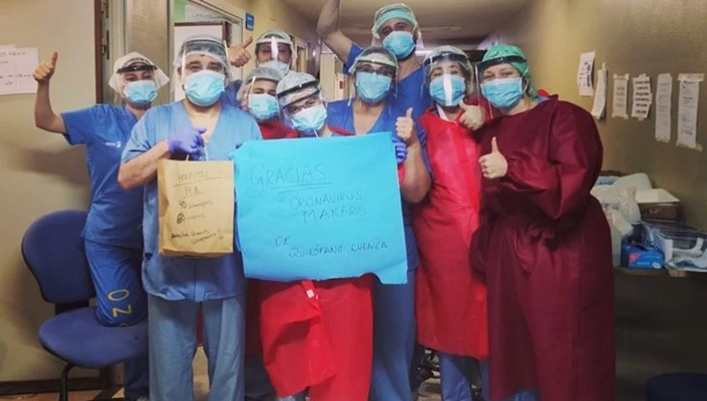 Sanitarios agradecen las donaciones de la comunidad maker Sanitarios agradecen las donaciones de la comunidad maker