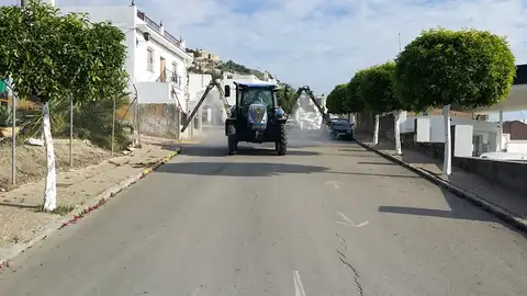 Agricultores contra el coronavirus en Espera Agricultores contra el coronavirus en Espera
