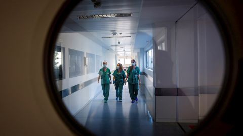 Imagen de un hospital de Logro&ntilde;o durante la pandemia del COVID-19