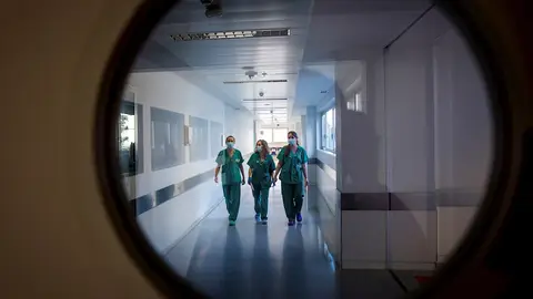 Imagen de un hospital de Logroño durante la pandemia del COVID-19 Imagen de un hospital de Logroño durante la pandemia del COVID-19
