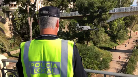 Dron de la Policía Local de Elche. Dron de la Policía Local de Elche.