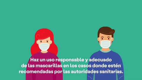 Uso responsable y adecuado de las mascarillas