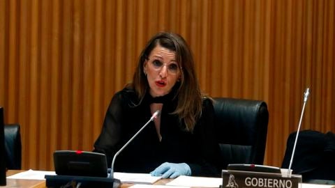 La ministra de Trabajo, Yolanda D&iacute;az