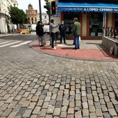 Una instantánea del cruce de la calle Corredera con Plaza Esteve Una instantánea del cruce de la calle Corredera con Plaza Esteve