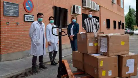 Respiradores para el Hospital Príncipe de Asturias Donación procedente de Wuhan