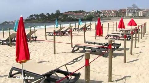 La playa de Sanxenxo se dividir&aacute; en 780 cuadr&iacute;culas en verano para eviotar contagios por coronavirus 
