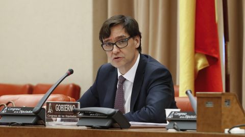 El ministro de Sanidad, Salvador Illa, comparece en el Congreso