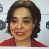 Pilar Zamora, durante la rueda de prensa por videoconferencia