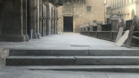 Zona de terrazas na praza maior