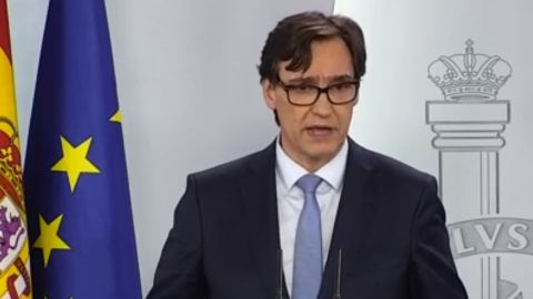 Salvador Illa, en rueda de prensa.