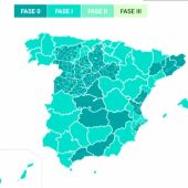 Las fases de la desescalada por provincias y territorios