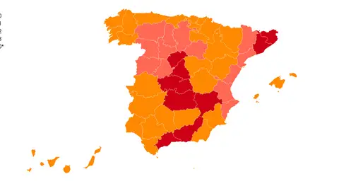 El mapa de la desescalada El mapa de la desescalada
