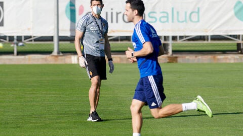 Jugadores en el entrenamiento