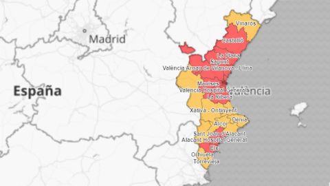 Mapa de municipios que pasan a la fase 1 y las que se quedan en la 0. Mapa de municipios que pasan a la fase 1 y las que se quedan en la 0.