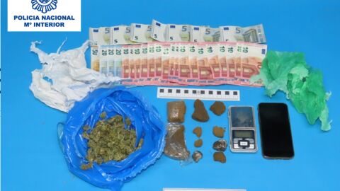 Objetos incautados por la Polic&iacute;a Nacional