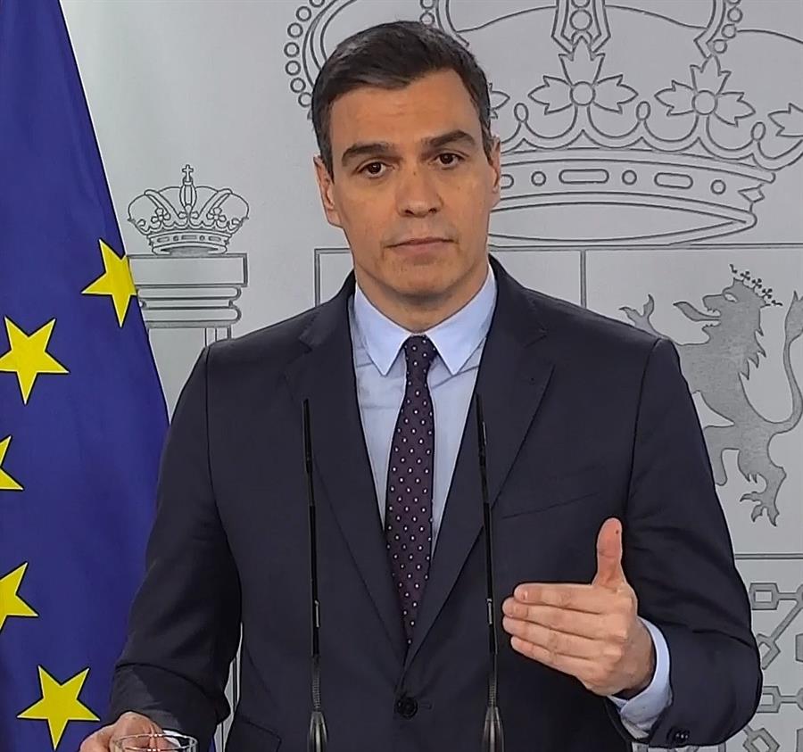 Pedro Sánchez insiste en la necesidad de ser prudentes durante la desescalada Pedro Sánchez insiste en la necesidad de ser prudentes durante la desescalada
