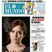 Díaz Ayuso, sobre la portada de El Mundo: "No estuve cómoda haciendo la foto"