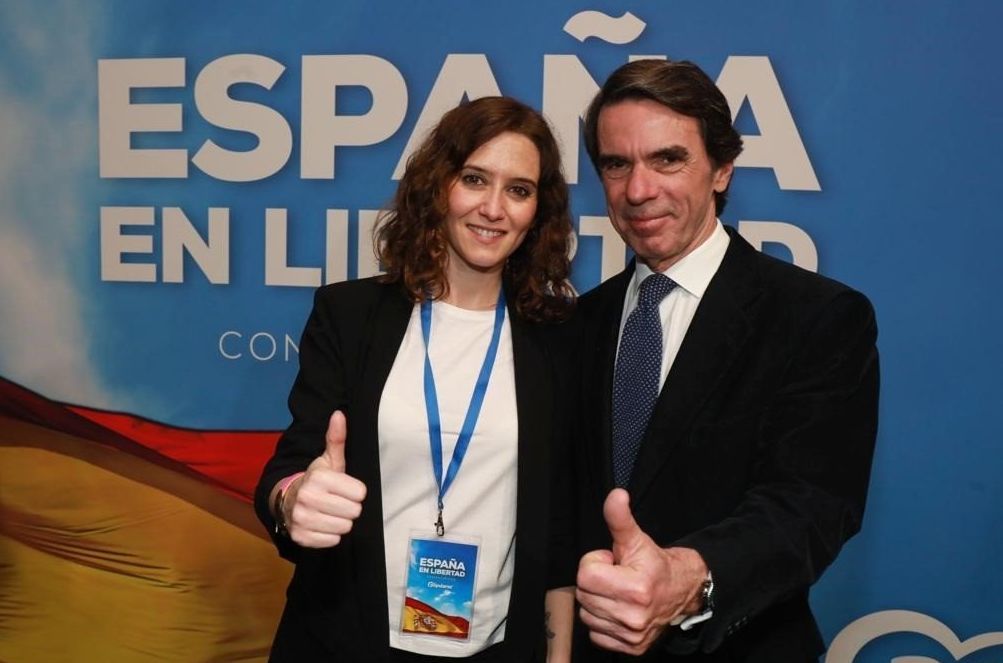 Aznar reconoce que siente "envidia" de los insultos que recibe Ayuso, señal de que "lo está haciendo bien" Aznar reconoce que siente "envidia" de los insultos que recibe Ayuso, señal de que "lo está haciendo bien"