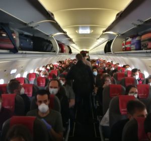 Imagen del interior del vuelo IB3838 Madrid - Las Palmas de GC Imagen del interior del vuelo IB3838 Madrid - Las Palmas de GC