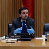 El ministro de Consumo, Alberto Garzón, comparece en la Comisión de Sanidad y Consumo del Congreso. El ministro de Consumo, Alberto Garzón, comparece en la Comisión de Sanidad y Consumo del Congreso.