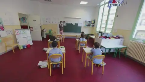 Un aula de Francia tras la vuelta al cole Un aula de Francia tras la vuelta al cole