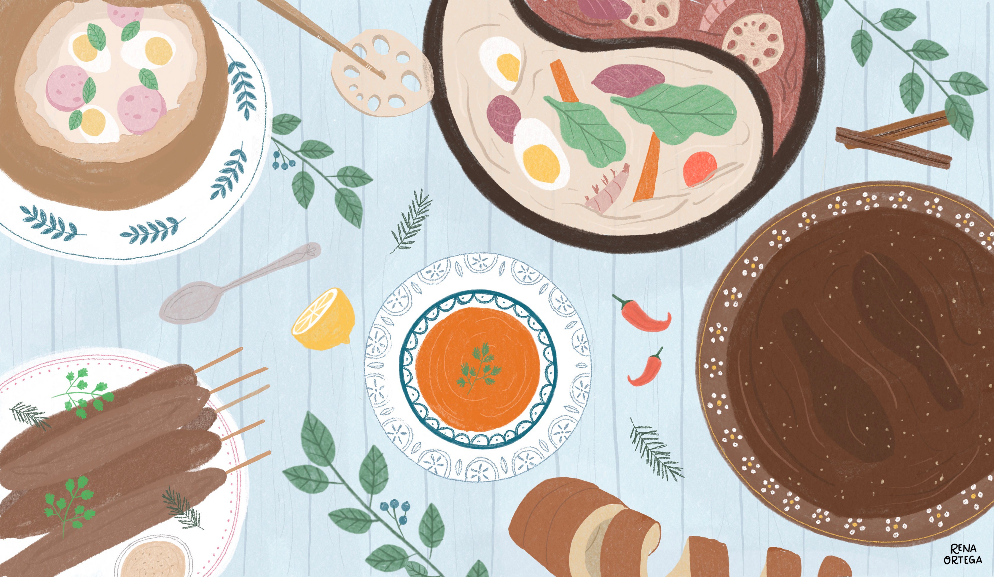 Una ruta gastronómica por el mundo Una ruta gastronómica por el mundo