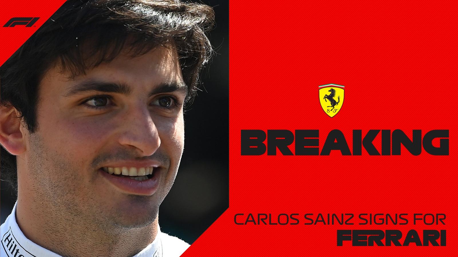 Oficial: Carlos Sainz, nuevo piloto de Ferrari Oficial: Carlos Sainz, nuevo piloto de Ferrari
