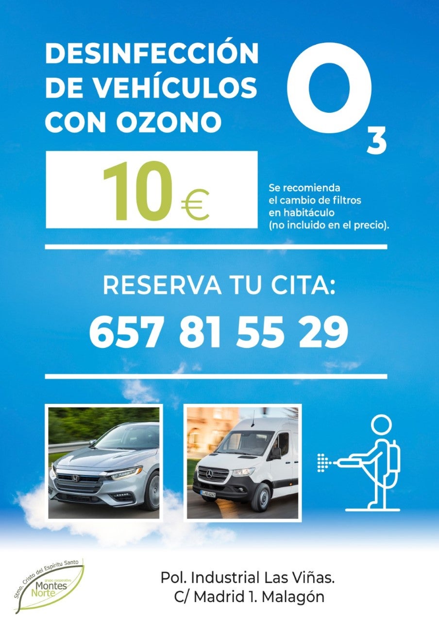 Montes Norte ofrece limpieza con Ozono para la desinfección de vehículos Montes Norte ofrece limpieza con Ozono para la desinfección de vehículos