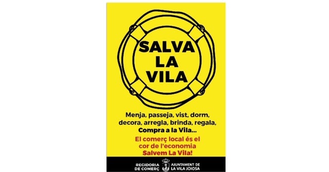 "Salva La Vila" campaña para fomentar el consumo en el comercio local. "Salva La Vila" campaña para fomentar el consumo en el comercio local.