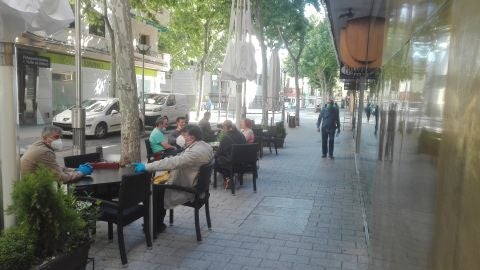 Algunas terrazas han abierto hoy en Ciudad Real