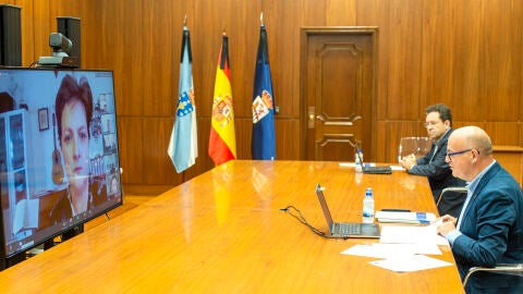 Manuel Baltar, en la reuni&oacute;n telem&aacute;tica con el comit&eacute; ejecutivo de la EHTTA