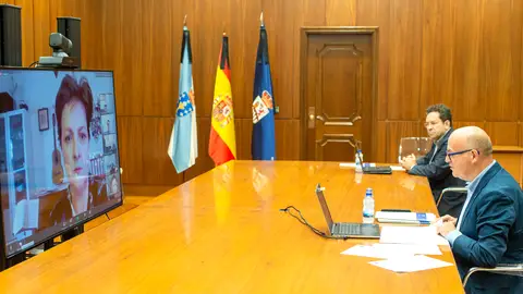Manuel Baltar, en la reunión telemática con el comité ejecutivo de la EHTTA Manuel Baltar, en la reunión telemática con el comité ejecutivo de la EHTTA