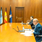 Manuel Baltar, en la reunión telemática con el comité ejecutivo de la EHTTA Manuel Baltar, en la reunión telemática con el comité ejecutivo de la EHTTA