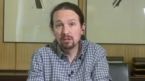 Pablo Iglesias, tras el escrache en su casa de Galapagar Pablo Iglesias, tras el escrache en su casa de Galapagar