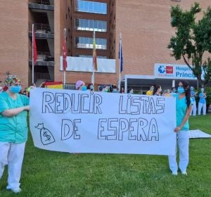 Movilización en el Hospital Príncipe de Asturias Movilización en el Hospital Príncipe de Asturias