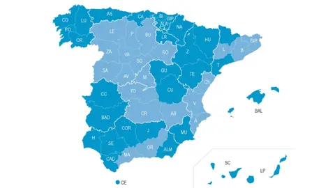 Provincias y regiones que pasan a la fase 2 y la fase 3 de la desescalada del coronavirus en España Provincias y regiones que pasan a la fase 2 y la fase 3 de la desescalada del coronavirus en España