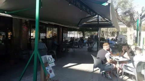 Terraza de una cafetería en Elche. Terraza de una cafetería en Elche.
