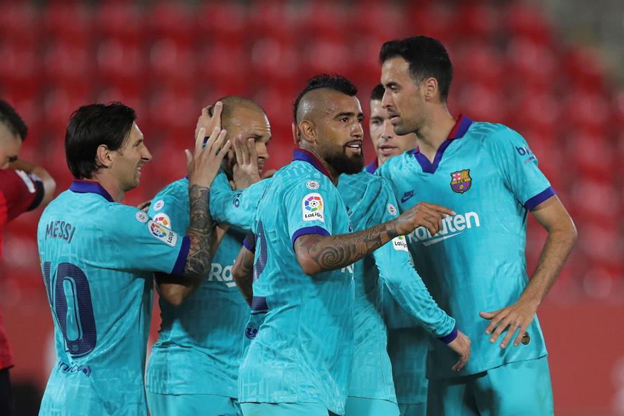 Goles del Mallorca 0-4 Barcelona: El Barça vuelve del parón con una goleada ante el Mallorca Goles del Mallorca 0-4 Barcelona: El Barça vuelve del parón con una goleada ante el Mallorca