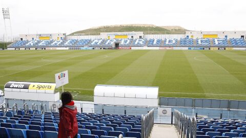 Vista de las instalaciones del estadio Alfredo Di St&eacute;fano, en la ciudad deportiva del Real Madrid
