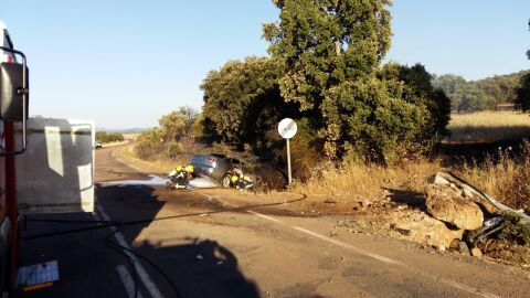 El veh&iacute;culo se sali&oacute; de la carretera