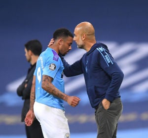 Gabriel Jesús y Pep Guardiola Gabriel Jesús y Pep Guardiola