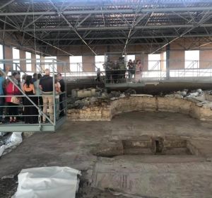 Yacimiento romano de Noheda durante una de las visitas el año pasado Yacimiento romano de Noheda durante una de las visitas el año pasado