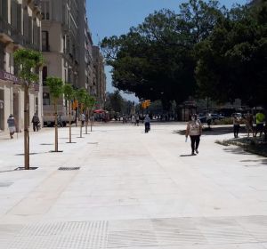 La Alameda después de haber liberado el espacio ocupado por la rampa. La Alameda después de haber liberado el espacio ocupado por la rampa.