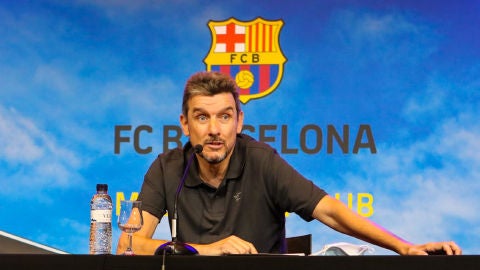 Juan Carlos Unzu&eacute;, en rueda de prensa