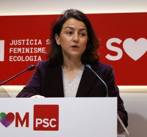 Eva Granados, a la seu del PSC Eva Granados, a la seu del PSC
