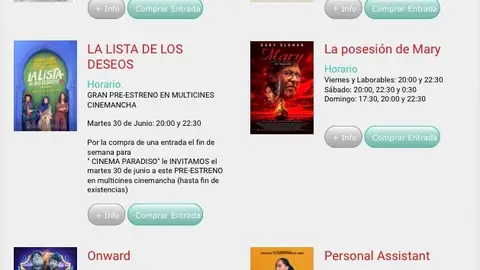 Cartelera Cinemancha Vuelve el cine tras Estado de Alarma