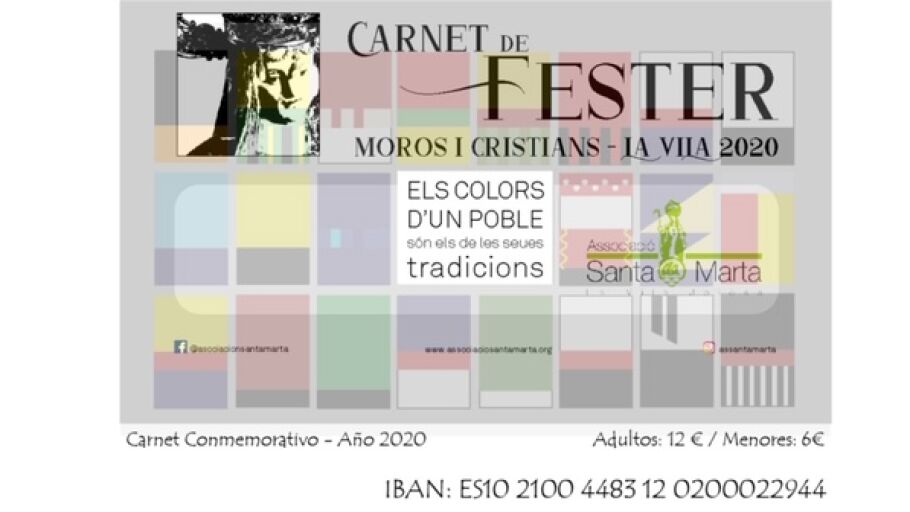ASOCIACION SANTA MARTA CARNET DE FESTER