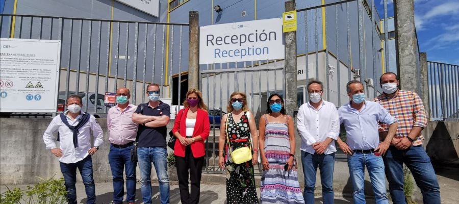 Visita de Marina Ortega a una empresa Ourensana Visita de Marina Ortega a una empresa Ourensana
